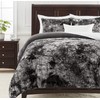 Chanasya Ultra Soft Faux Fur 3-Piece Bedding King Duvet Cover