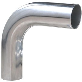 OSIDU OSIDU 90 Degree Aluminum Elbow Tube 3.5" (89mm) OD Aluminium Pipe Intercooler Pipe Air Intake Tube And Cooling Systems, High Polishing (3.5" OD (89mm)-1PCS)