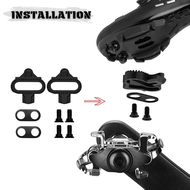 Corki Cycles MTB SPD Clipless Pedals Bike Dual Sided Pedals