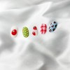 Nails filled with tomatoes (matte) - round / 토마토 가득