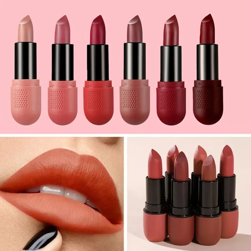 Set Labiales En Barra Hidratantes Larga Duración M172-6color/set