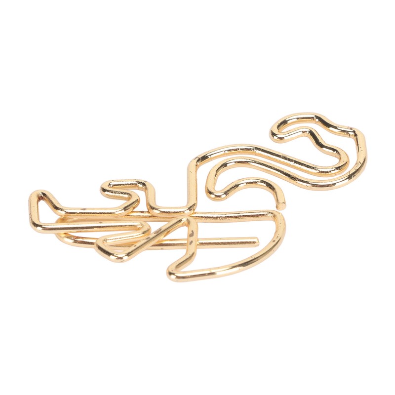 100pcs Flamingo Paper Clip Cute Animal Shape File Note Page