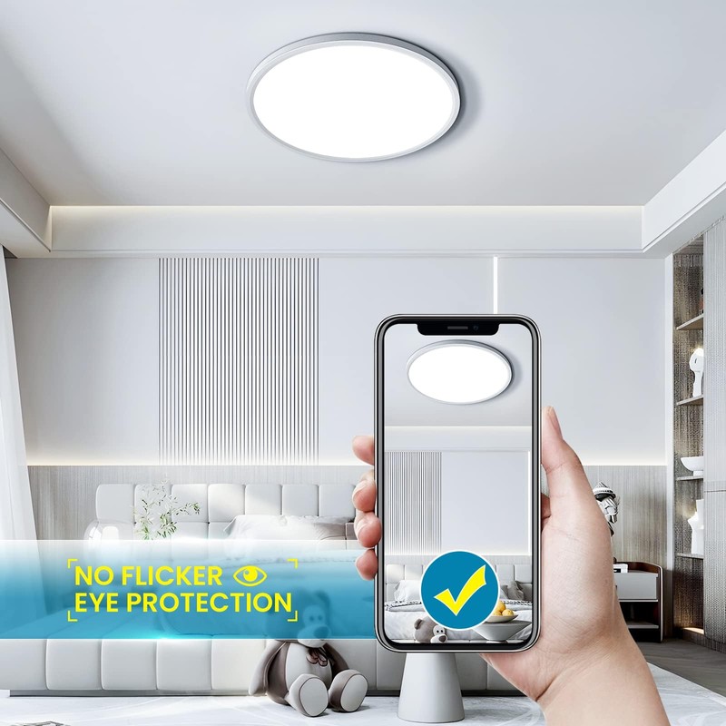 OTREN LED Ceiling Light Flat 2400 lm, 6500 K Cool