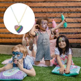 OATIPHO Necklace Play Jewelry Colorful Decor Little Girl Jewelry for Little Women’s Jewelry Jewelry Ages 4-6 Neck Decoration Child Cute Iron Charm