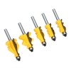 5pcs 8mm Shank Handrail Router Bit Cabinet Door Top Line