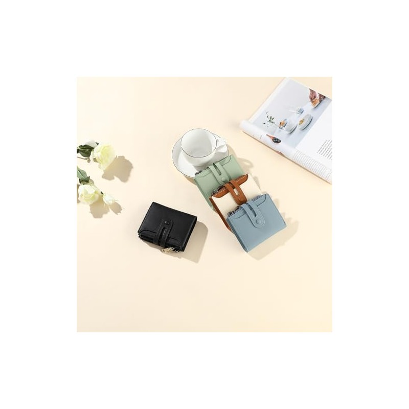 GAEKEAO Women's Small Purse with Coin Compartment and RFID Protection,