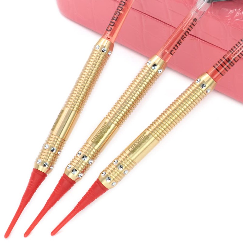 Cuesoul 16 Grams Deluxe Soft Tip Darts Set with Luxury