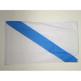 AZ FLAG - Flag of Galicia without Arms - 150 x 90 cm - Galicia Flag 100% Polyester with Brass Eyelets - 110 g
