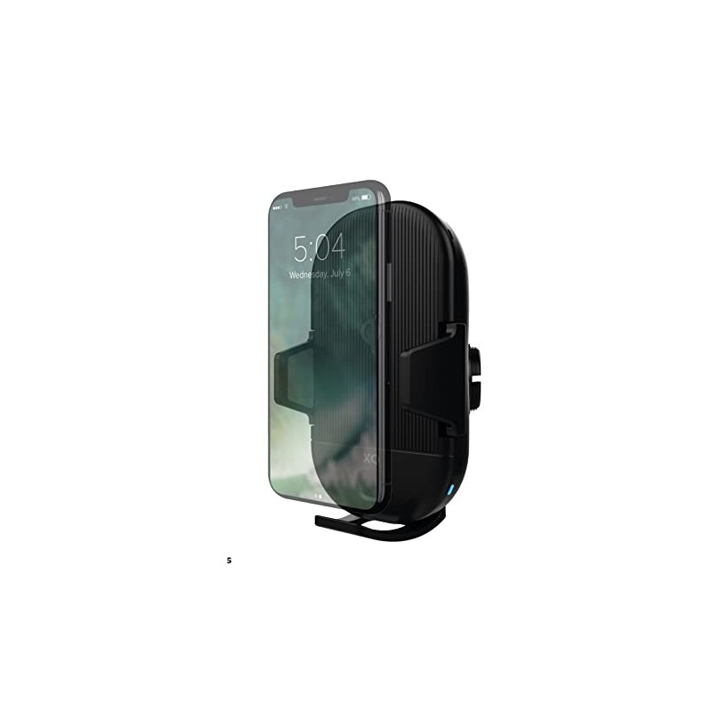 XQISIT Premium Wireless Car Charger 2in1 Qi Holder with Infrared