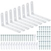 Mooche 8PCS Shelf Bracket Wall Mount Corner Brace Wall Support