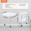 VEVOR Folding PE Shower Seat, 15.7'' x 14.8'' Unfolded, Wall