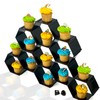 Black Honeycomb Hexagon Cake Display Stand