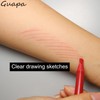 2pcs Permanent Makeup Red Pencil Eyebrow and Lip Mapping Pencil
