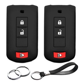 2-Pack Key Fob Cover Case for Mitsubishi Cars