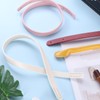 sourcing map 2Pcs PU Leather Bag Handle, 25.6" Handbag Straps