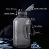 GEMFUL 2 Litre Water Bottle with Time Marker, BPA-Free -