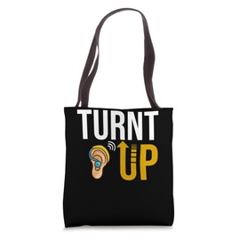 Hearing Aid Ear Disability Support Deaf Awareness Tote Bag