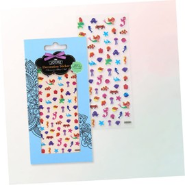 Housoutil 6 Sheets Stickers Aesthetic False Nails Nail Art Decals Easy to Apply for Boys and Girls Safe Fun