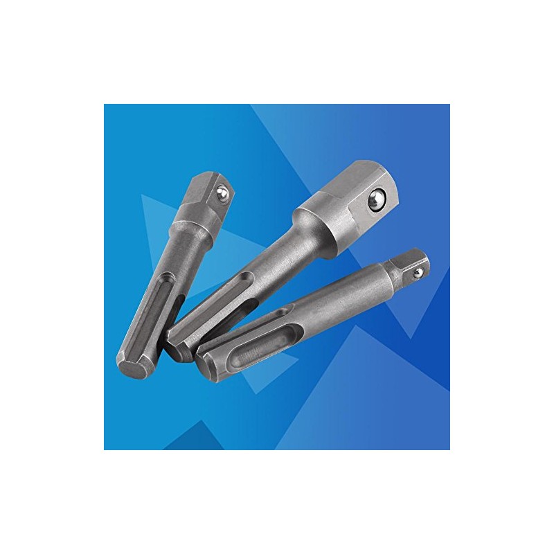 4Pcs Extension Adapter Set SDS Chuck Adapter 1/4" Hex Socket