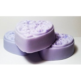 3 Pc Heart Shaped Black Orchid Scented Soaps Gift Set - Shea Butter Goat Milk Soap