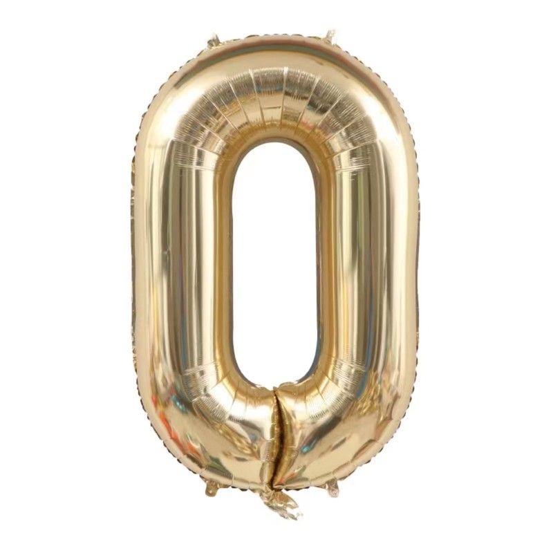 40 Inch Champagne Gold Number 30 Balloons，30th Birthday Decorations Supplies.