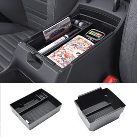 RUNROAD Center Console Organizer Tray Compatible with 2025 Kia K4 Accessories, Armrest Storage Dividers For K4 LX LXS EX GT-Line Turbo Middle Console Tray Insert Coin Holder (2PCS)