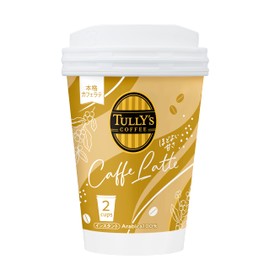 Tully's Coffee Cup Coffee Stick Cafe Latte, 0.5 oz (15.6 g) x 2, Instant Powder