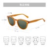 ZENOTTIC Polarized Sunglasses, Women's, Men's, UV Protection, Round, Handmade, Acetate