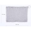 316 Stainless Steel Chainmail Scrubber for Cast Iron Pans, Skillets,