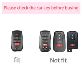 Bucktlulet for Toyota/Subaru Key Fob Cover with Keychain,Soft TPU Car Keys Shell Case Holder Gradient Pink 5 Buttons Key with AC & Hatch Buttons Protector for Toyota Bz4X,Subaru Solterra (Sunset Pink)