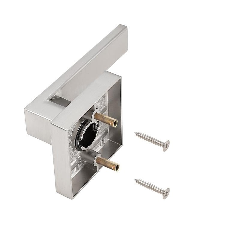 Probrico 6 Pack Door Handles in Satin Nickel, Half Dummy
