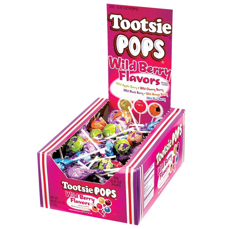 Tootsie Roll Tootsie Pops Assorted with Chocolatey Center, 3.75 Pound,