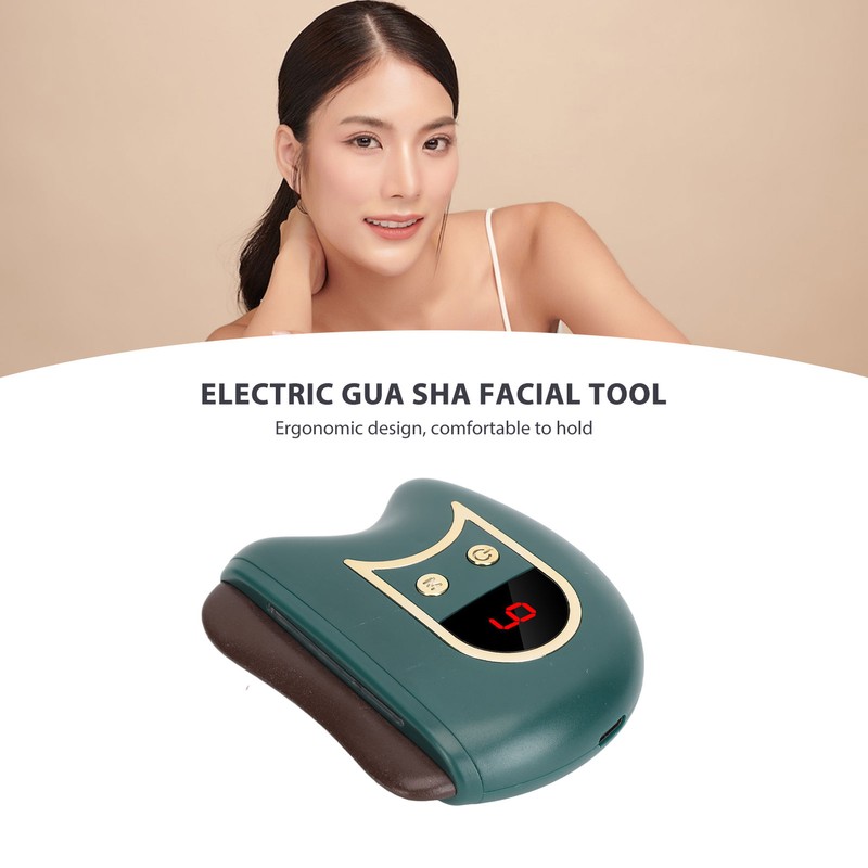 Electric Gua Sha Facial Tool Improve Circulation Ergonomic Design Portable