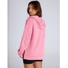 LOMON Womens Oversized Half Zip Hoodies Long Sleeve Textured Casual