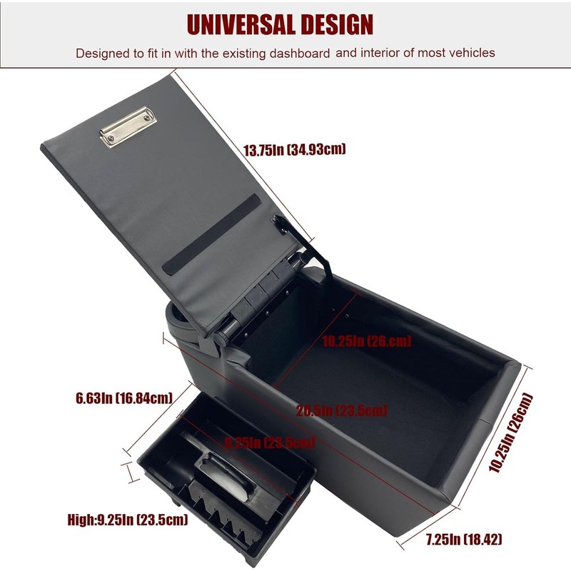 OBUYTO Universal Truck Seat/Bench Contractor Center Console Business Organizer and