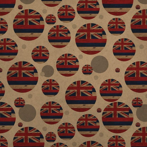GRAPHICS & MORE Rustic Distressed Hawaii State Flag Premium Kraft