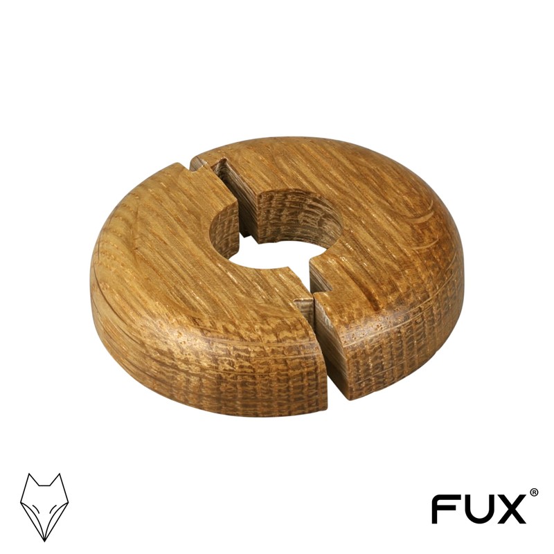 FUX 2 Pieces Wooden Radiator Pipe Cover for 15-22mm Pipes;