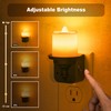 JandCase Flameless Candle Night Light, 2 Pack Night Lights Plug