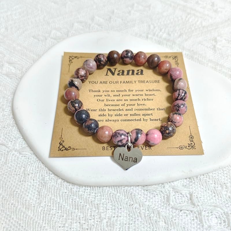 RFTWXHPN Nana Bracelet: Crystal Bead Bracelet for Grandma, 'You Are