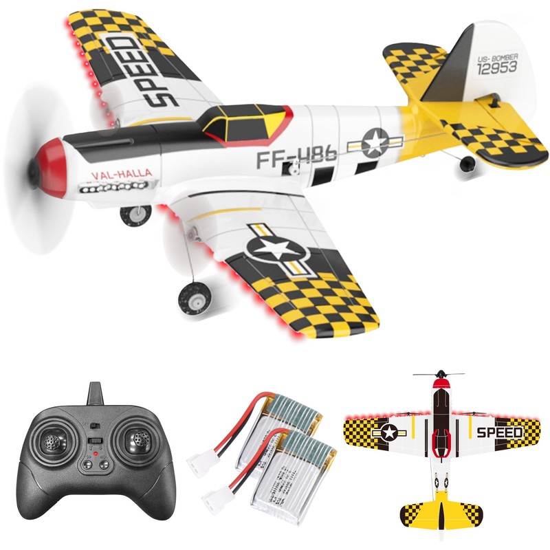 BEZGAR HQ089 3-Channel RC Plane, 6-Axis Gyro 2.4GHz Remote Controlled