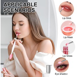 Cepillo Exfoliante Labial - Juego De 6 Cepillos Exfoliantes Labiales De Doble Punta, Herramienta Exfoliante Labial 3 En 1 De Silicona, Aplicador De Mascarilla Labial.