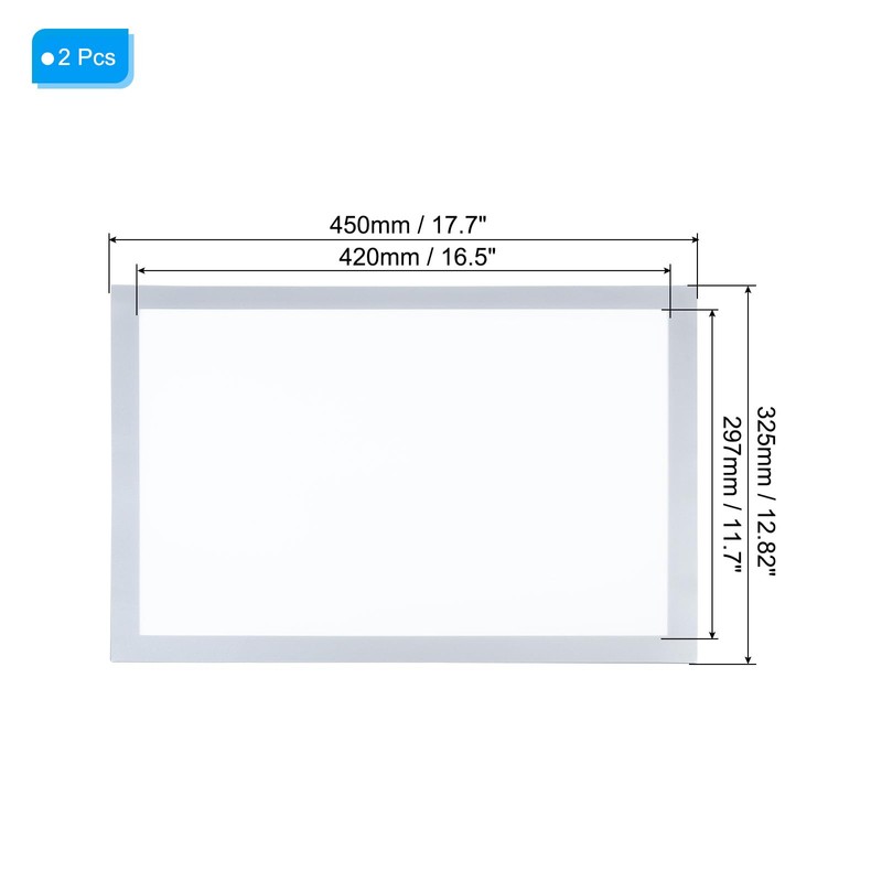 PATIKIL Magnetic Sign Holder 11x17 2 Pack A3 Magnetic Display