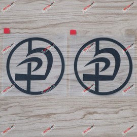 3S MOTORLINE 2X Black 4'' Krav MAGA Decal Sticker Combat IDF Israel Defence Force Round Car Vinyl no backgroud