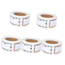 Operitacx 5sets Name Labels for Boxes Bottles Large Size Name Stickers Easy Removal Great for Daycare Clothing School Supplies 250pcs*5