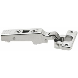 Gedotec Door Hinge Kitchen Pot Hinge | Pack of 2 Blum Clip Top Mini Hinge Corner Stop | Made in Austria | Model 71T0550 | Pot Bore: 26 mm | Hinges for Screwing | with Cross Mounting Plate