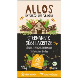 Allos Kräutertee "Sternanis & süße Lakritze" im Beutel (40 g) - Bio