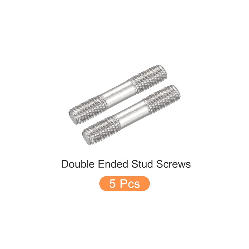 METALLIXITY Stud Screw Ends Stud Bolt M5 Screw 30mm Length