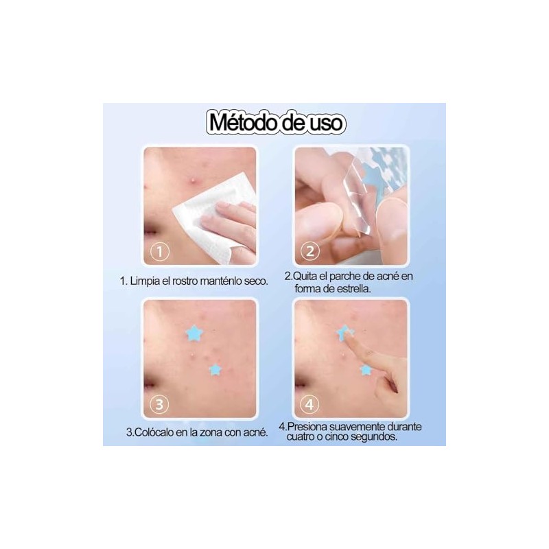 WADY Parches para Acne, 900 PCS Parches de Estrellas para