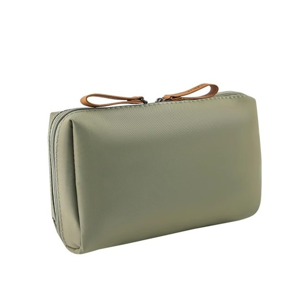 EODKSE 1 x Small Cosmetic Bag with Separate Divider, Double