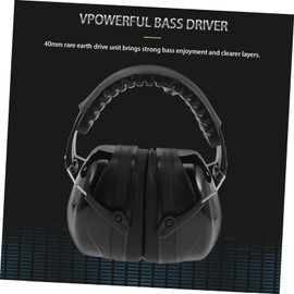 SHINEOFI Noise Reduction Headset for Drummers Over Ear Earmuff with High Density Sponge Comfortable Noise Protection for Jazz Drum Set